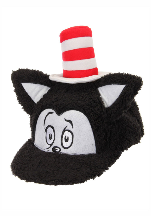 Dr. Seuss Cat in the Hat Fuzzy Cap for an Adult