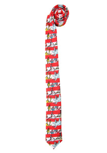 Dr. Seuss Characters & Stripes Adult Necktie