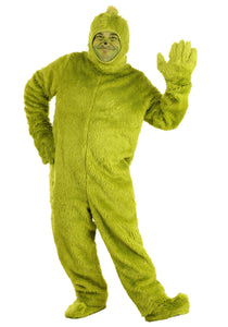 Adult Dr. Seuss Grinch Plus Open Face Costume