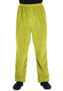 Adult Plus Size Dr. Seuss Grinch Velboa Pants