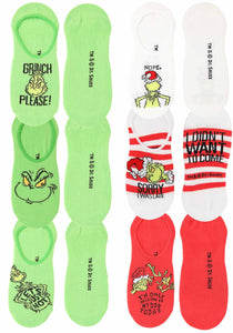 6-Pack Dr. Seuss Grinch No-Show Socks