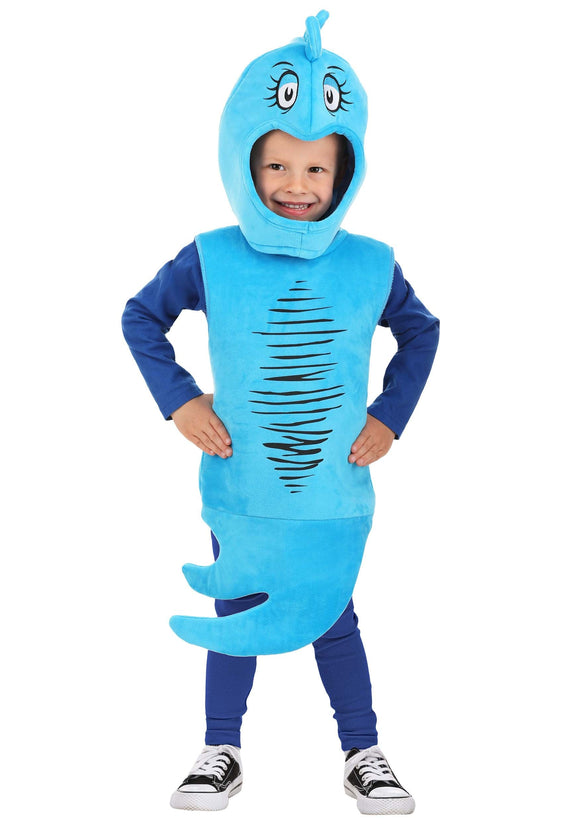 Toddler Dr. Seuss Blue Fish Costume