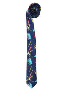 Dr. Seuss Reading Adult Pattern Necktie