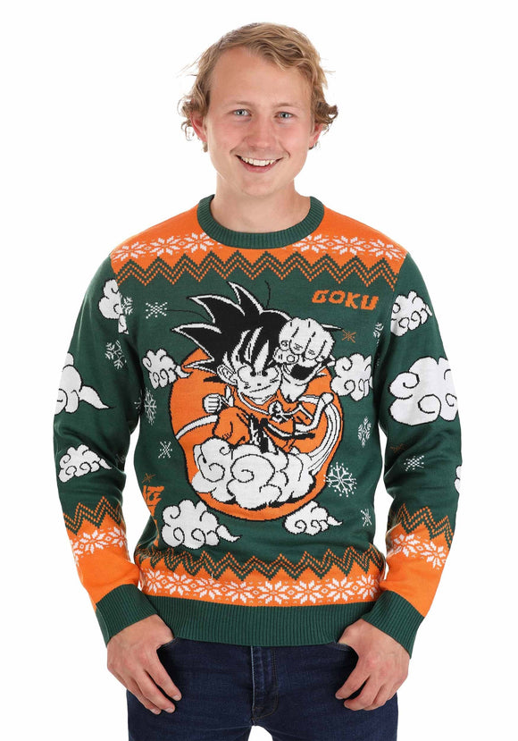 Adult Dragon Ball Z Goku Ugly Christmas Sweater for Adults