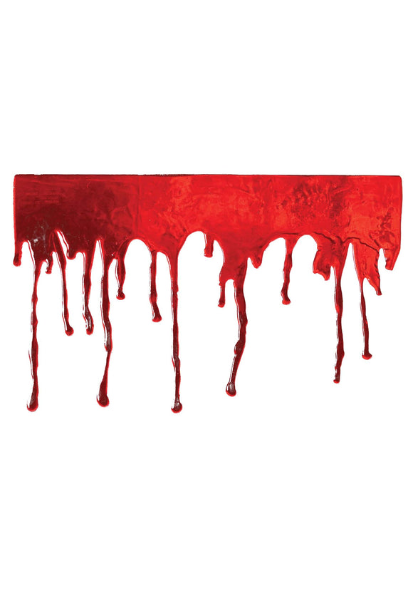 Window Cling- Drips of Blood