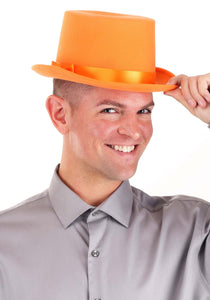 Orange Dumb and Dumber Tuxedo Top Hat