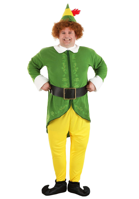Plus Size Buddy the Elf Men's Costume
