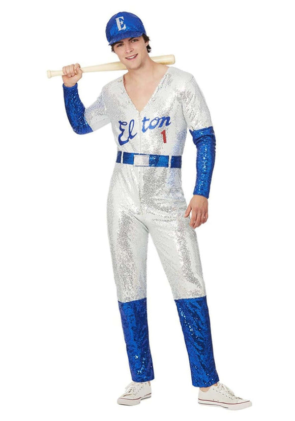 Men's Elton John Deluxe Sequin Baseball Costume