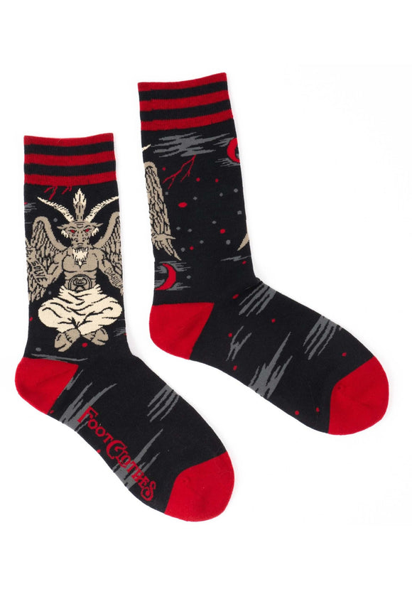 Evil AF Baphomet Socks Unisex