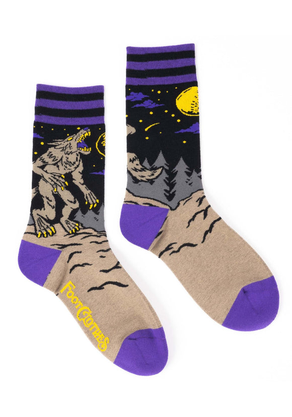 Evil AF Werewolf Adult Socks