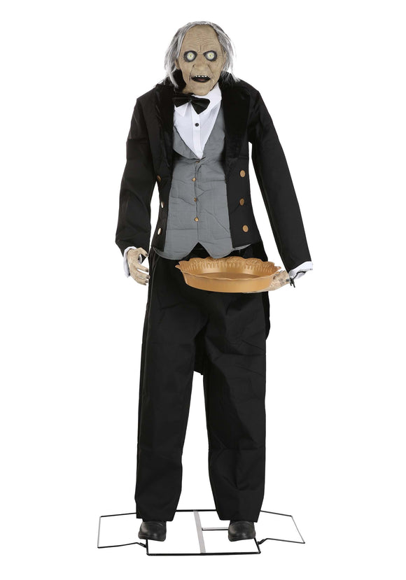 Evil Animated Greeter Butler Halloween Decoration