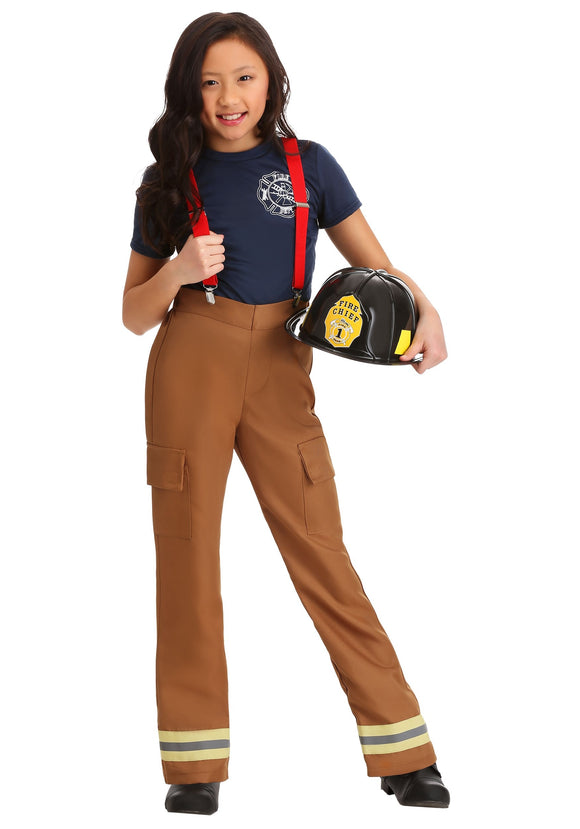 Fire Captain Girl's Costume