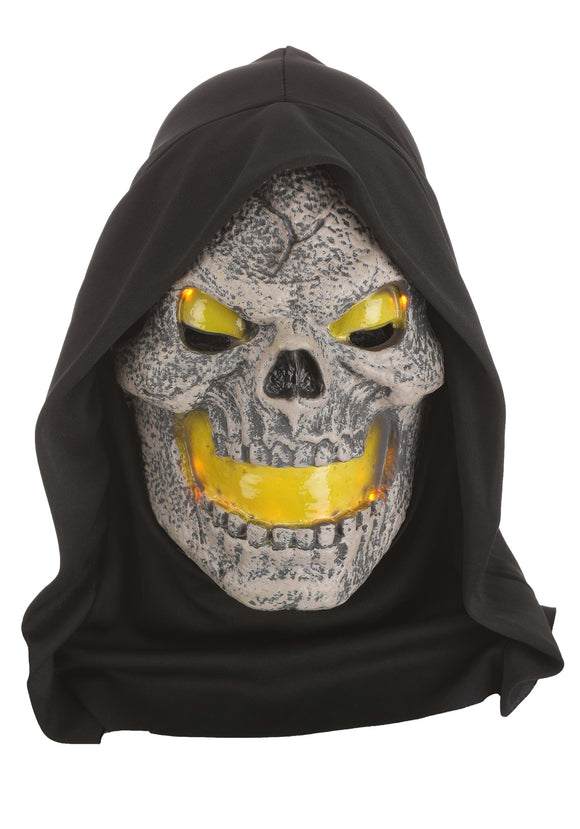 Flame Demon Flaming Skull Mask