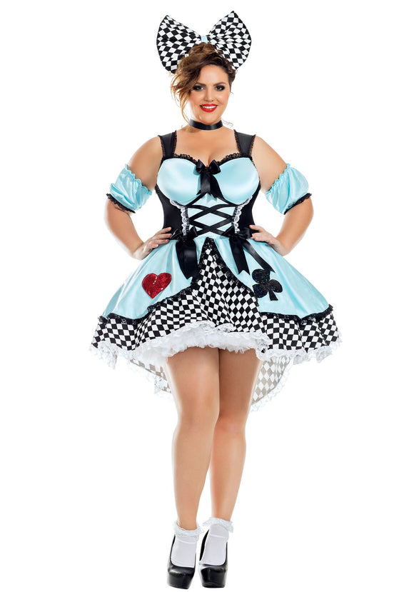 Flirtatious Alice Plus Size Costume for Women 1X 2X