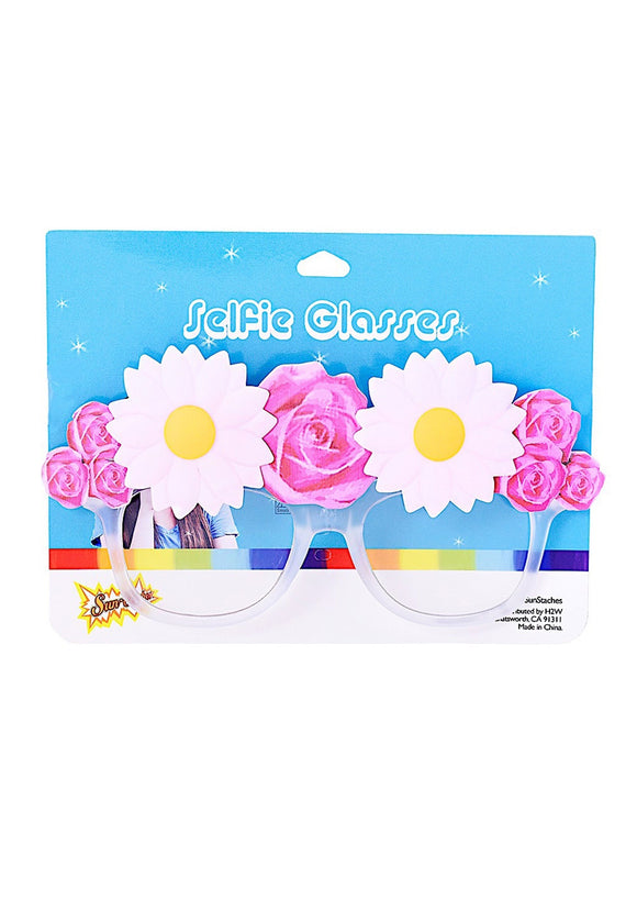 Photo Filter Flower Crown Selfie Glasses