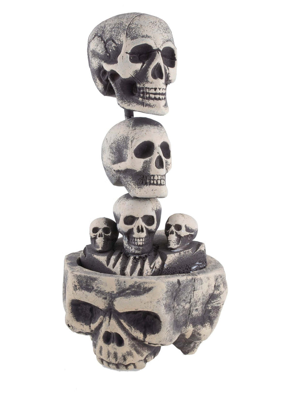 Foam Skull Pillar Halloween Decor