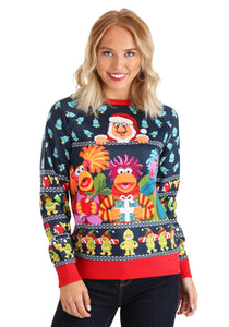 Fraggle Rock Sublimated Ugly Christmas Sweater for Adults