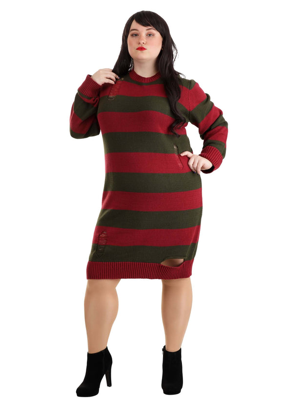 Freddy Krueger Plus Size Dress Costume For Adults
