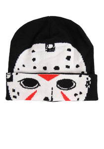 Friday the 13th Beanie Jason Hockey Mask Roll Down