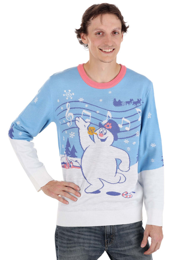 Frosty Scenic Ugly Christmas Sweater for Adults
