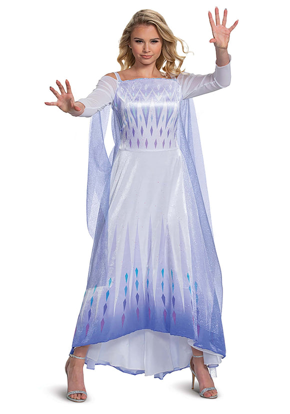 Women's Frozen Snow Queen Elsa Deluxe Costume