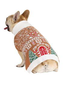 Gingerbread Sweater for Dogs