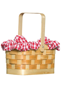 Gingham Basket Handbag Accessory