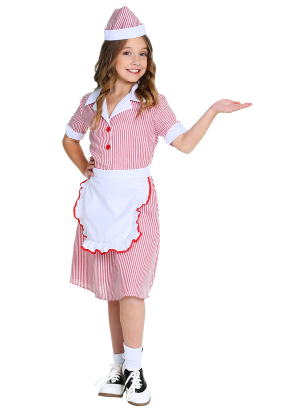 50s Car Hop Costume for Girls