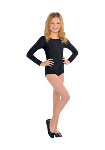 Girl's Black Costume Bodysuit