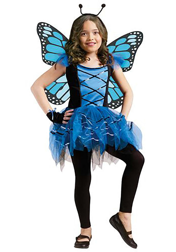 Blue Butterfly Girls Costume