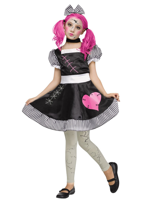 Broken Doll Costume for Girls