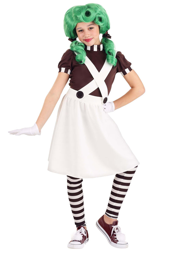 Girl's Chocolate Factory Worker Costume Dress