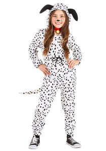 Cozy Dalmatian Jumpsuit Girl's Costume