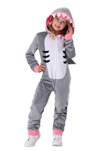 Girl's Cozy Shark Costume