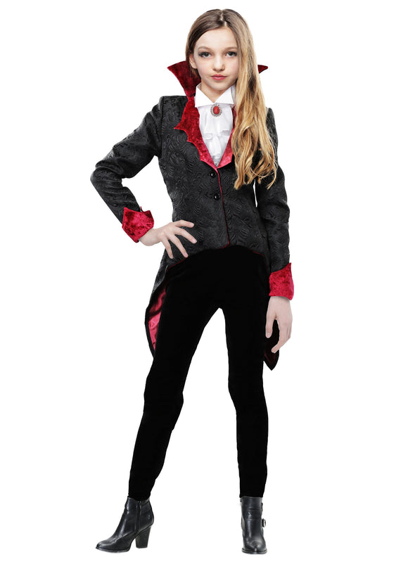 Girl's Dashing Vampiress Costume