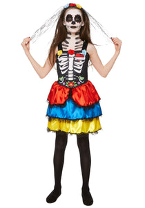 Day of the Dead Girl's Costume Skeleton Dress