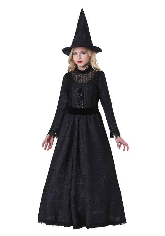 Deluxe Dark Witch Costume for Girls
