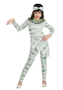 Egyptian Mummy Girl's Costume w/ Scarabs