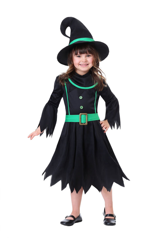 Emerald Witch Costume for Girls