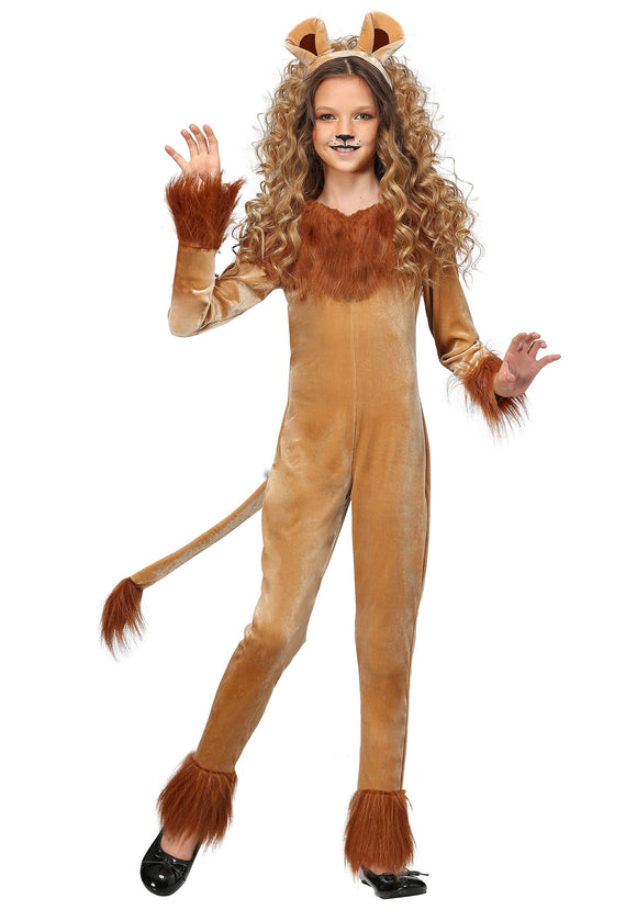 Fierce Lion Girl's Costume