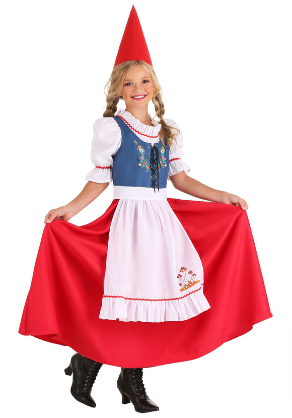 Garden Gnome Costume for Girls