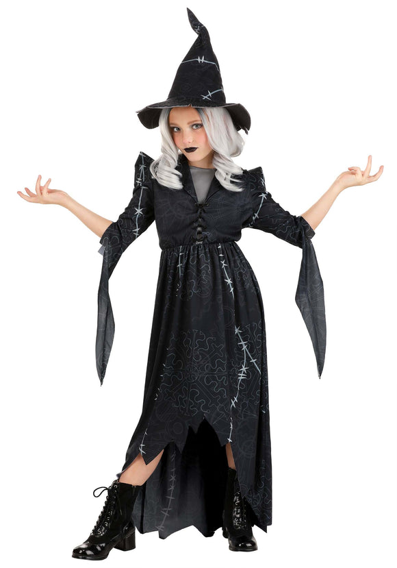 Kid's Gothic Stitch Witch Costume