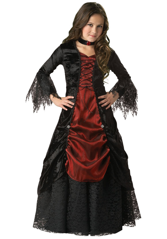 Girls Gothic Vampira Costume