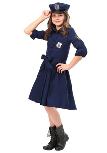 Helpful Police Officer Cop Costume for Girls