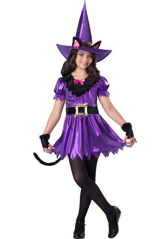 Kitty Kat Witch Costume for Girl's