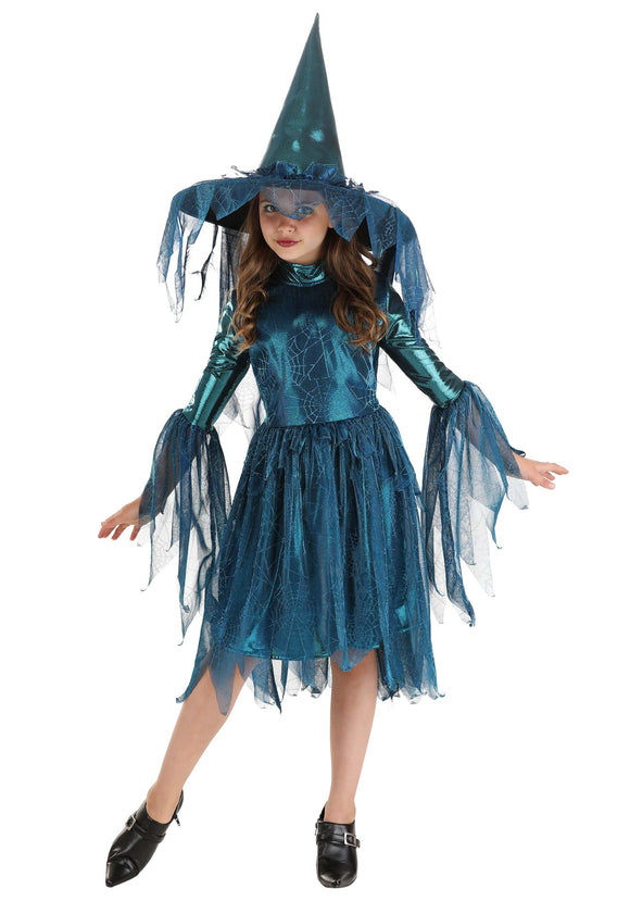 Moonlight Spider Witch Girl's Costume