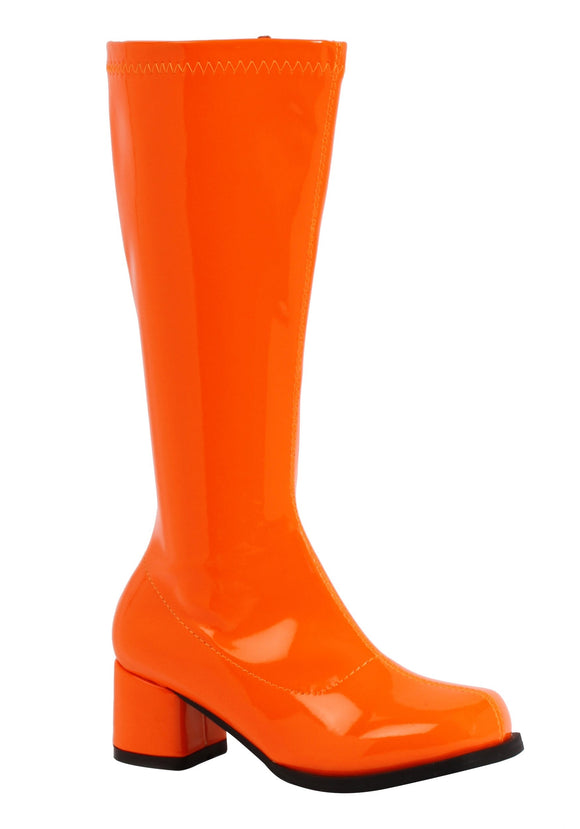 Orange Gogo Boots for Girls