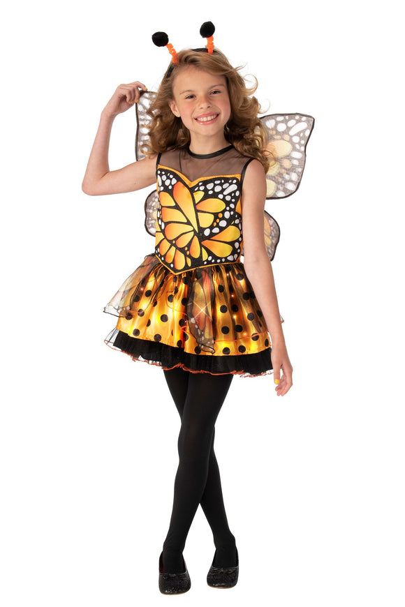 Orange Monarch Butterfly Girls Costume