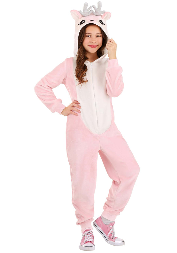 Pink Deer Girl's Costume