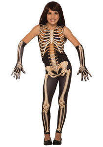 Pretty Bones Girl's Skeleton Costume
